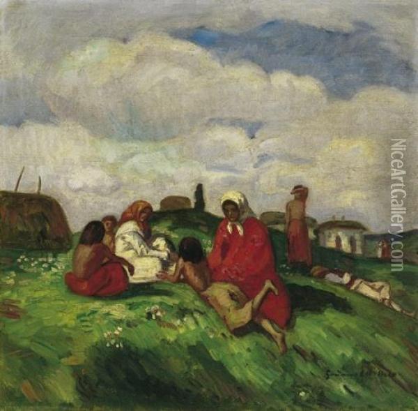 Mezon, 1910 Korul Oil Painting - Bela Ivanyi Grunwald