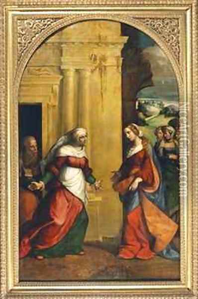 The Visitation Oil Painting - Garofalo