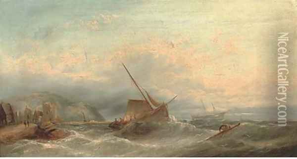 Off to the fishing grounds Oil Painting - William Henry Williamson