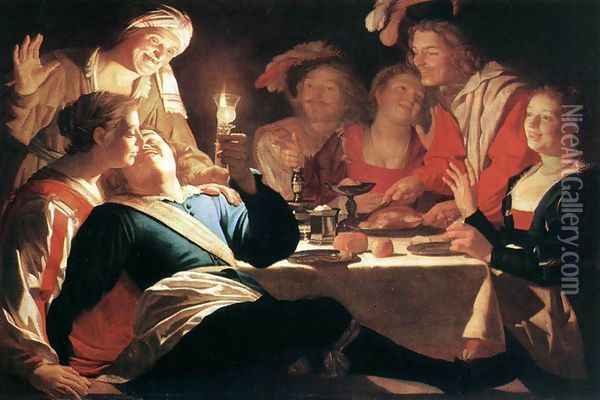 The Prodigal Son 1622 Oil Painting - Gerrit Van Honthorst