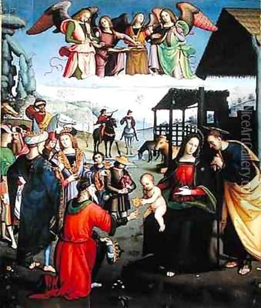 Adoration of the Magi Oil Painting - San Giorgio Eusebio da