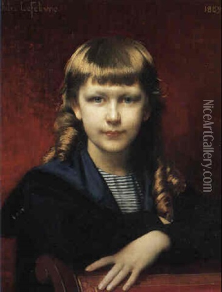 Portrait Of Jacques Oil Painting - Jules Joseph Lefebvre