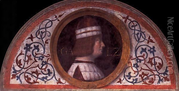 Portrait of Galeozzo Sforza Oil Painting - Bernardino Luini