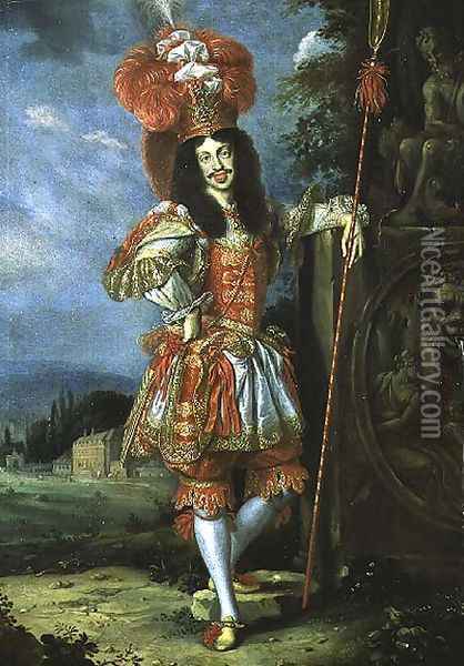 Leopold I 1640-1705, Holy Roman Emperor, in theatrical costume, dressed as Acis from La Galatea, a favola set to music by Antonio Draghi, 1667 Oil Painting - of Ypres (Johannes or Jan) Thomas