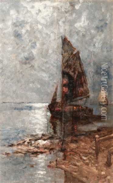 Skutor I Mansken Oil Painting - Wilhelm von Gegerfelt