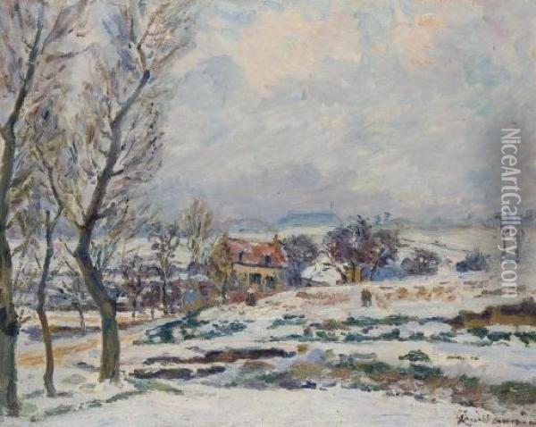 L'hiver A Crozant Oil Painting - Armand Guillaumin