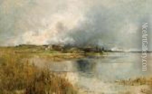Seenlandschaft Oil Painting - Marie Egner