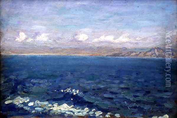 The Albanian Sea Oil Painting - Laurits Regner Tuxen