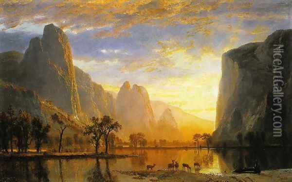 Valley of the Yosemite 1864 Oil Painting - Albert Bierstadt