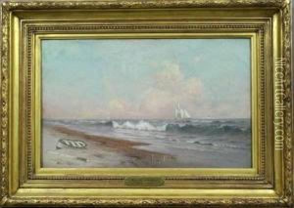 Along The Coast Oil Painting - Warren W. Sheppard