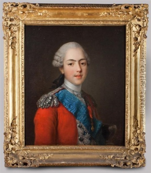 Portrait Du Comte D'artois En Colonel General Des Suisses Oil Painting - Jean-Martial Fredou