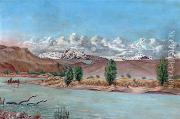Cordillera De Los Andes Oil Painting - Santiago Juan Albarracin