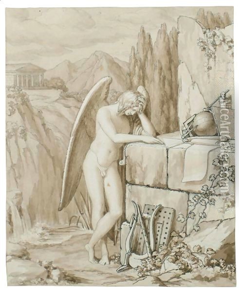 Genio Delle Arti Oil Painting - Andrea, the Elder Appiani
