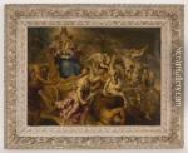 The Triumph Of The Eucharist Over Ignorance And Blindness Oil Painting - Peter Paul Rubens