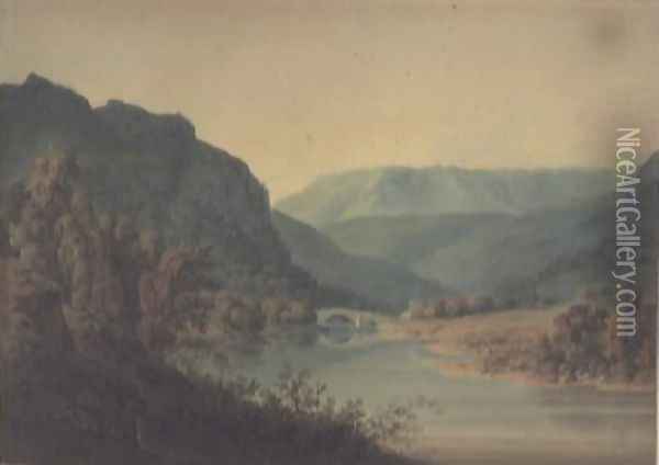 View of Braemar, North Highlands Oil Painting - Hugh William Williams