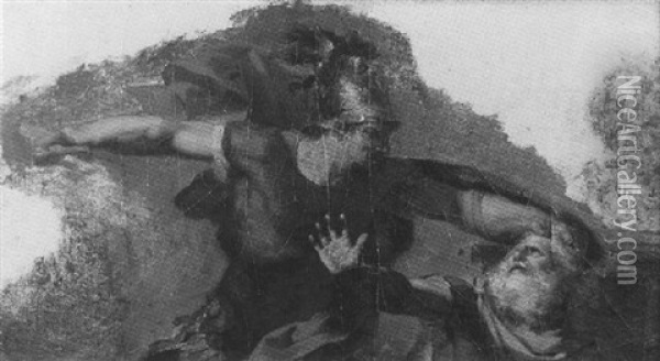 La Mort De Priam Oil Painting - Jean-Baptiste Regnault