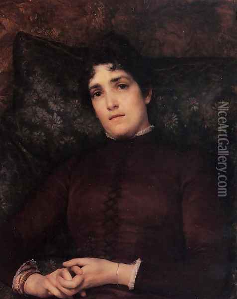 Mrs Frank D Millet Oil Painting - Sir Lawrence Alma-Tadema