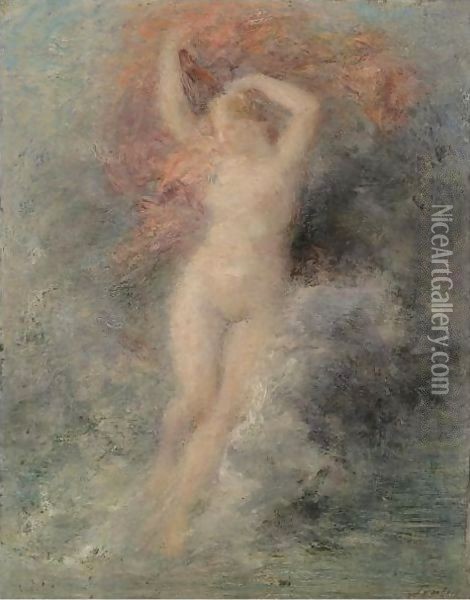 Venus S'Elevant Au Dessus De La Mer Oil Painting - Ignace Henri Jean Fantin-Latour