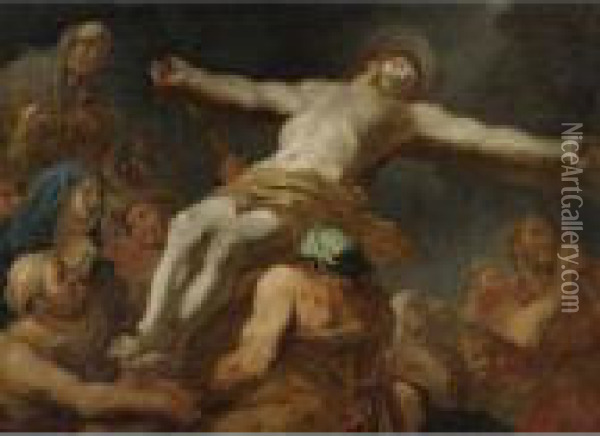 The Crucifixion Oil Painting - Luca Giordano