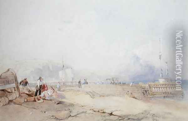 Dover Harbour, 1839 Oil Painting - James Baker Pyne