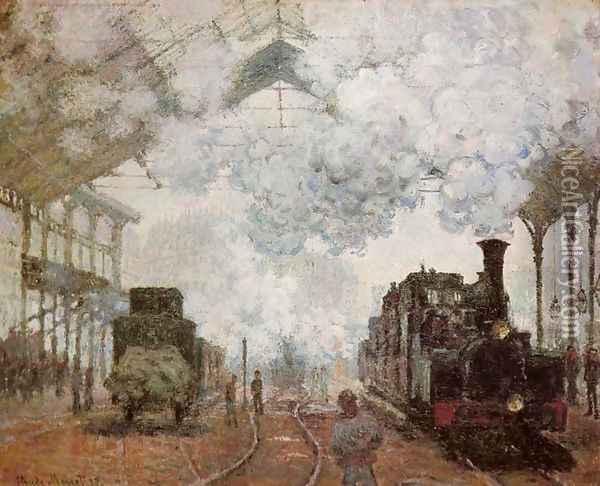 Gare Saint-Lazare Oil Painting - Claude Oscar Monet