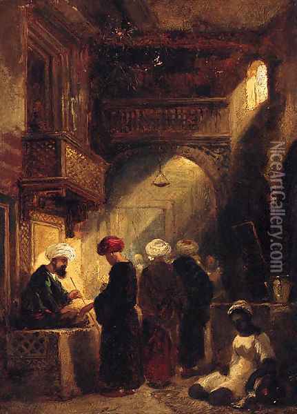 The Opium Seller Oil Painting - William James Muller