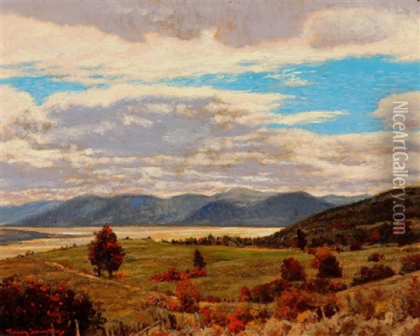 Land Of The Habitant Oil Painting - Francis Hans Johnston