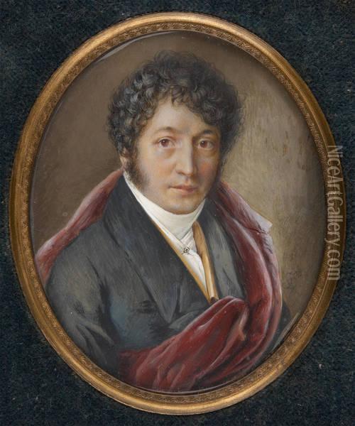 Monsieur Mendizabal Oil Painting - Jean Baptiste Isabey