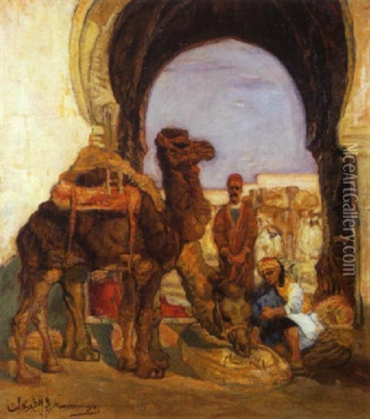 A Kairouan Oil Painting - Anna Morstadt