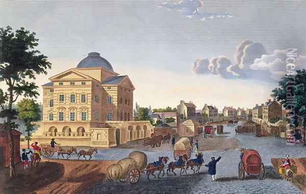 Barriere du Roule, c.1815-20 Oil Painting - Henri Courvoisier-Voisin