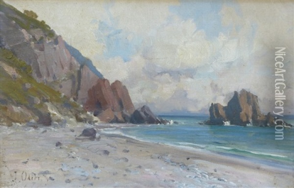 Marina Di Alassio Oil Painting - Jacques Odier