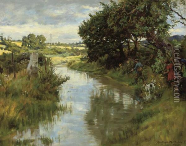 The Blue River Oil Painting - Stanhope Alexander Forbes