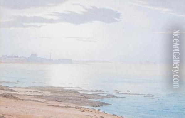 Portobello Pier From Near Joppa Saltpans Oil Painting - Julian Alden Weir