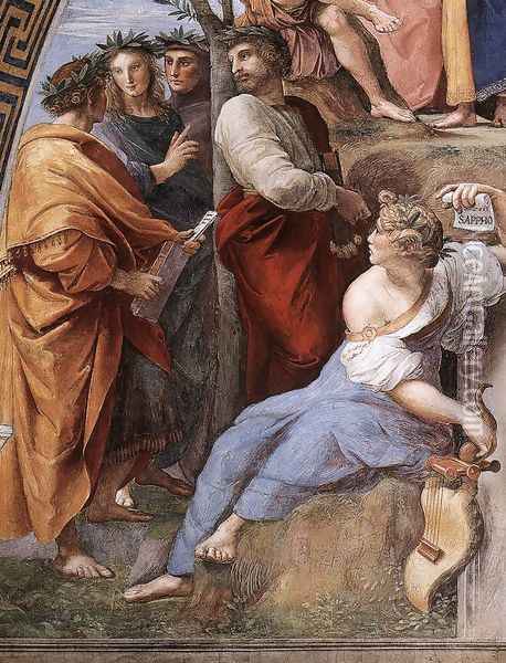The Parnassus [detail: 10] Oil Painting - Raphael