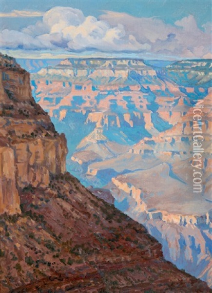 Grand Canyon Oil Painting - Gunnar Widforss