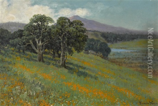 Mt. Tamalpais From Greenbrae Oil Painting - Theodore Wores