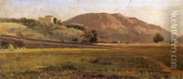 Paesaggio Toscano Oil Painting - Cristiano Banti