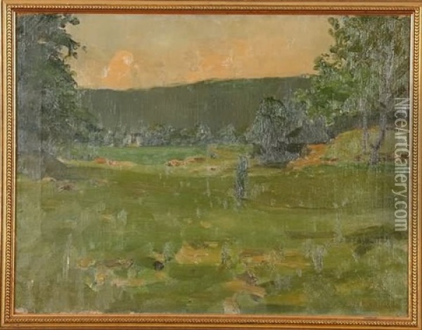 Late Afternoon Oil Painting - William Langson Lathrop