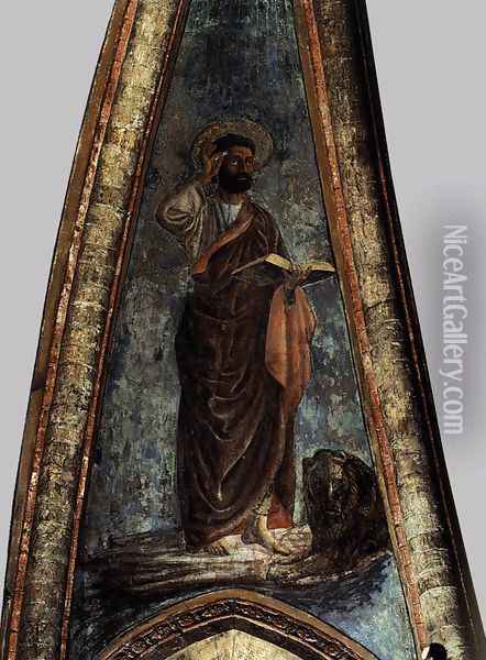 St Mark Oil Painting - Andrea Del Castagno