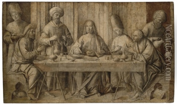 The Supper At Emmaus Oil Painting - Giovanni di Niccolo Mansueti