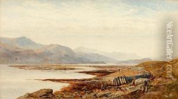 The Mawddach Estuary, Monmouth Oil Painting - John Surtees