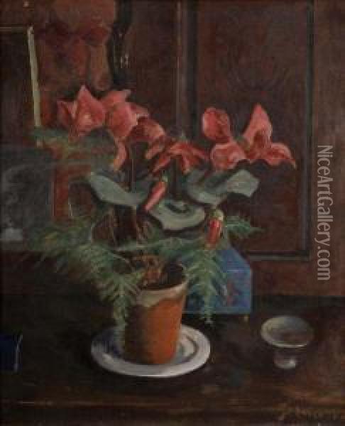 Bouquet De Fleurs Oil Painting - Jean Hippolyte Marchand