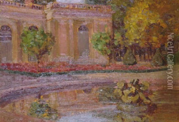Grand Trianon, Versailles Oil Painting - Ethel Anna Stephens