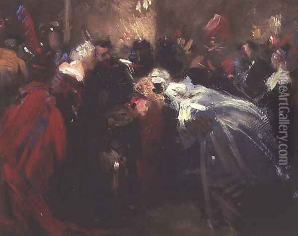 Masked ball at the Tuileries Oil Painting - Jean-Baptiste Carpeaux