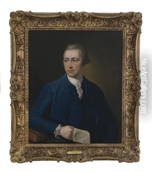 Portrait Of A Member Of The Jameson Family, County Cork, Ireland, Possibly William Jameson, Esq. Oil Painting - Giuseppe Marchi