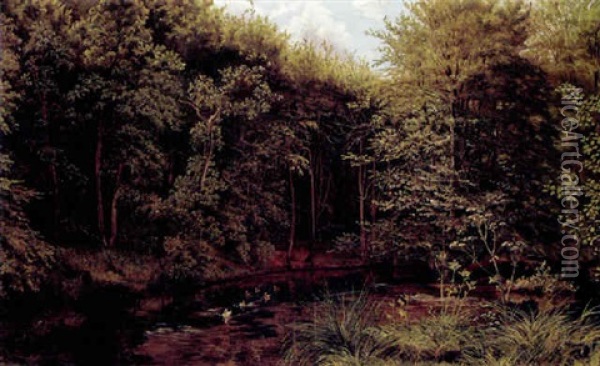 Sorteaen Ved Mejlgard Oil Painting - Theodor Philipsen