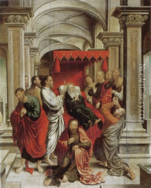 The Death Of The Virgin Oil Painting - Cornelius Buys the Younger
