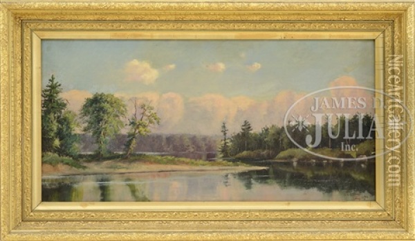 Landscape With Water Oil Painting - Henrietta S. Quincy