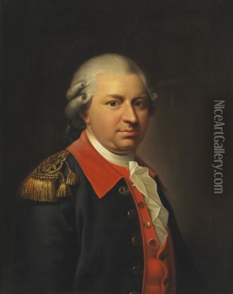 Portrait Of Henrik Gerner (1741-1787) - Jens Juel And Workshop Oil Painting - Jens Juel