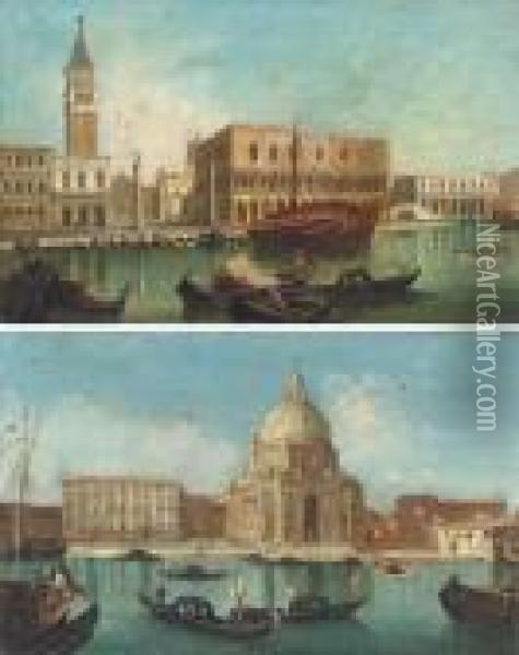 The Molo With The Palazzo Ducale Oil Painting - (Giovanni Antonio Canal) Canaletto